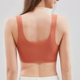 thumbnail image 4 of Bigersell Girls Sports Bra Women Top Bra Wire-Free Underwear Vest Style Sport Lingerie Female Yoga Bra Regular Synthetic T-Shirt Bra Style 530, Orange M, 4 of 6