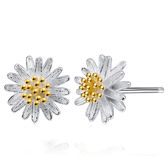 Yoursfs Flower Earrings Women 925 Silver Daisy Earrings Fashion Cute Accessories Gift