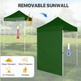 thumbnail image 5 of COOS BAY 5x5 Outdoor Portable Canopy Tent with One Removable Sunwall, Pop up Canopy with Carry Bag, Green, 5 of 8
