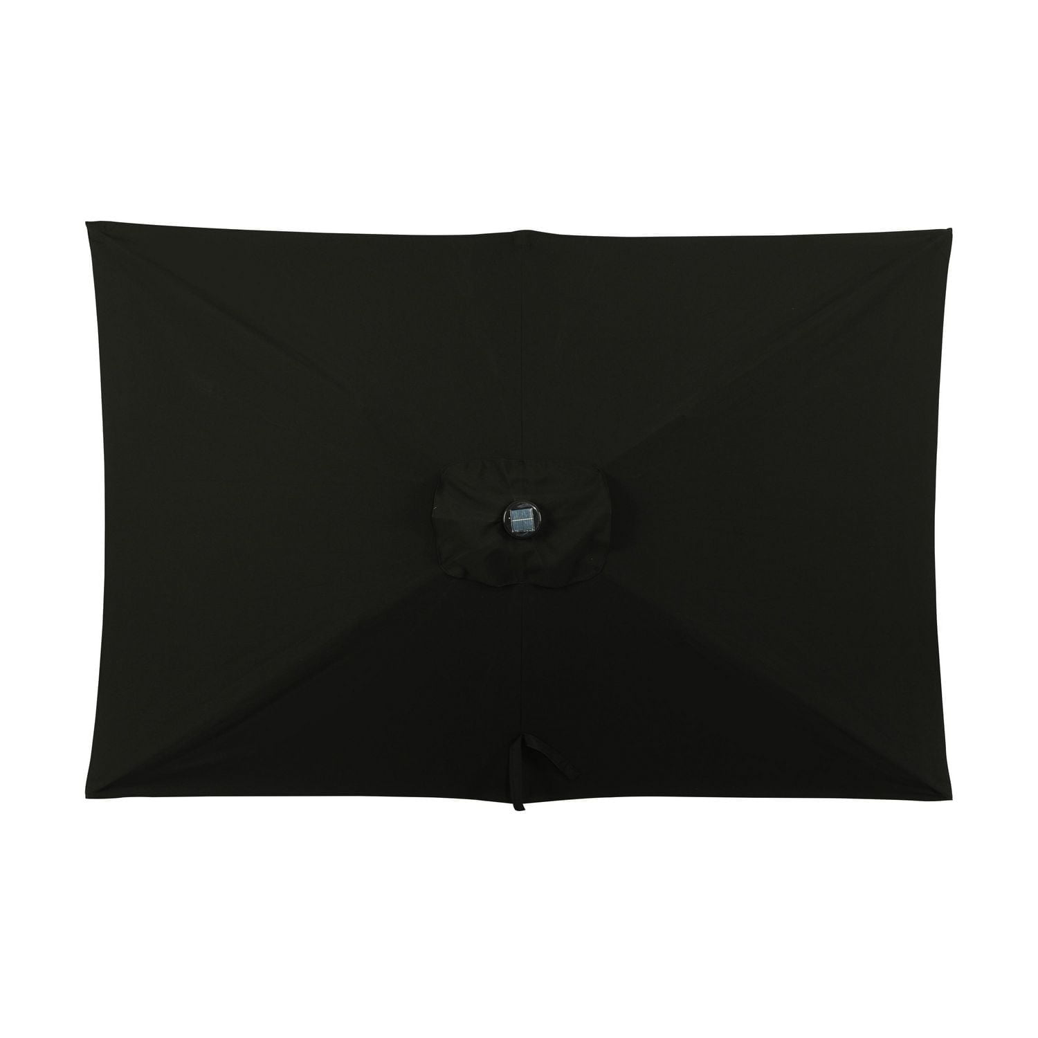 Parasol rectangulaire Nassau 6.5-ft x 10-ft avec lumières à ampoules LED – Toile Breez-Tex