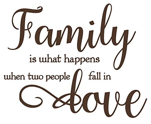 Family Wall Letters Quotes When Two People Fall In Love Wall Decal ...