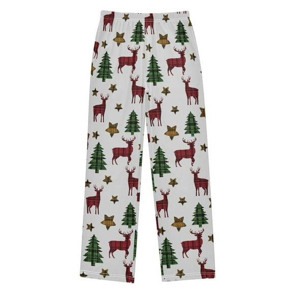 joogoo Reindeer Star Christmas Tree Pajama Pants Pj Bottoms Sleepwear Lounge L