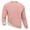 1# Pink, variant on Men's Sherpa Lined Sweatshirts Warm Soft Crewneck Sweatshirts Heavyweight Winter Pullover Kangaroo with Pouch Pocket Red L