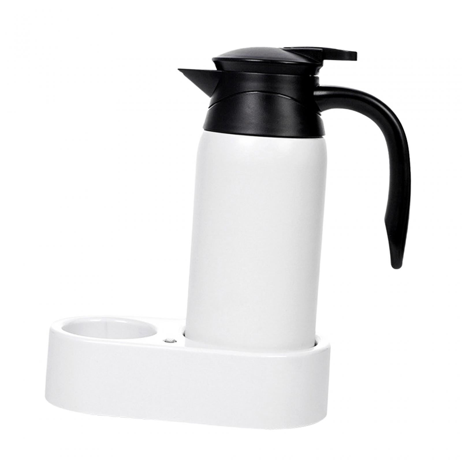 Wzmzjy 12V 24V 800ml Car Kettle Electric Kettle Stainless Steel Multi-Purpose Portable White Kettle