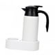 thumbnail image 4 of Taza para beber con calefaión para coche, tetera de viaje de 800ml de acero inoxidable con tapa sellada para hervidor de agua, tetera para hombre de Tetera blanca, 4 of 8
