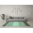 thumbnail image 3 of Ahgly Company Indoor Square Abstract Light Blue Modern Area Rugs, 8' Square, 3 of 4