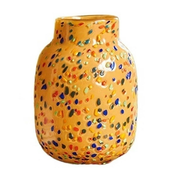 Creative Nordic Color Dot Wave Dot Glass Vase Home Soft Living Room Dining Table Hydroponic Flowers Entrance Utensils