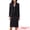 Black, variant on DARING DIVA 2Pcs Women's Long Sleeve Blazer Pencil Skirt Set XS Black