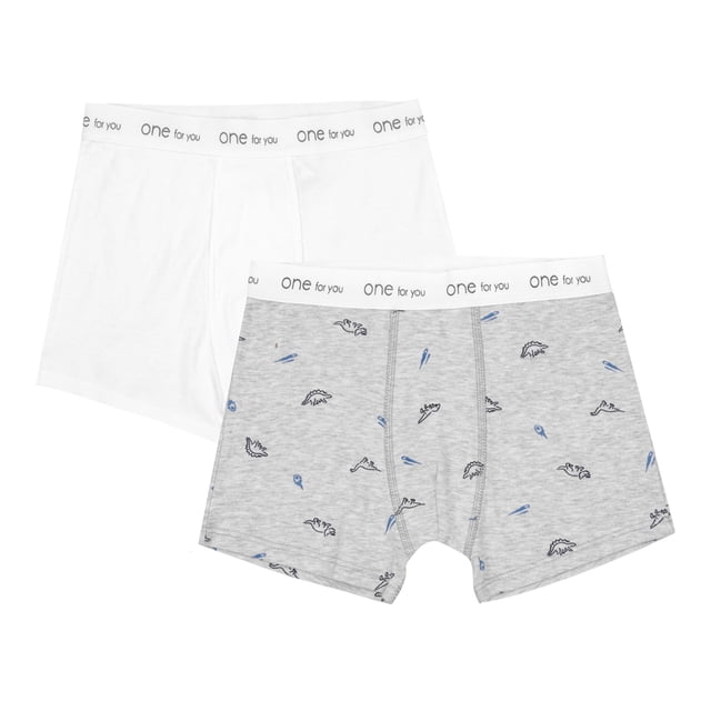 Boxer Baby Creysi para Niño, con Elástico en Cintura Diseños Divertidos Jaspe Talla ECH, 2 Piezas