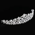 thumbnail image 3 of Elegante Crystal Rhinestone Veil Crown Tiara que casa la joyería nupcial del pelo, 3 of 9