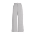 thumbnail image 5 of Dxzfnsa Womens Wide Leg Dress Pants Comfortable Casual Flowy Work Palazzo Pants with Pockets Women's Solid Color High Waisted Slacks Trousers, 5 of 7