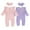 Pink/Purple 2 Set-Pack, variant on Actoyo Newborn Infant Baby Girl Romper Bodysuit One-pieces Outfits Clothes 0-18M