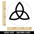thumbnail image 2 of Triquetra Symbol Solid Self-Inking Rubber Stamp Ink Stamper - Green Ink - Small 3/4 Inch, 2 of 7