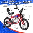 thumbnail image 3 of ICEELF 16 inch Kids Bike for Boys & Girls Ages 2-9, Bicycle with Training Wheels, Multi Color, 3 of 6