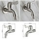 thumbnail image 2 of Grifo exterior de pared de 1/2" con adaptador - Grifo de jardín, grifo anticongelante -10 ℃, resistencia a altas temperaturas 120 ℃, antioxidante, grifo para lavadora, latón, cromo, 2 of 5