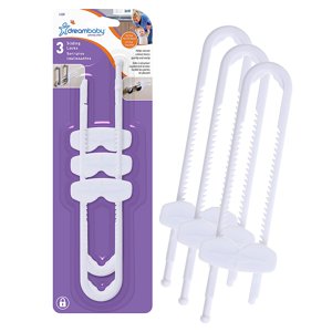Dreambaby Sliding Cabinet Locks, 3 Pack