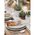 thumbnail image 6 of Cloth Napkins Set of 6 - 20x20 Inches, Pastoral Botanical Washable Reusable Table Napkins, Watercolor Spring Summer Flowers Rustic Soft & Absortbent Dining Napkin for Party Wedding Hotel Restaurant, 6 of 8