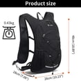 thumbnail image 4 of JUNLETU Sac à Dos de Randonnée Léger Bleu Foncé avec Vessie d'Hydratation de 2 L, Multiples Compartiments et Fermeture Éclair Antivol – Sac de Jour en Polyester Hydrofuge pour la Randonnée, le Vélo, le Camping, le Ski et l'Extérieur, 4 of 6