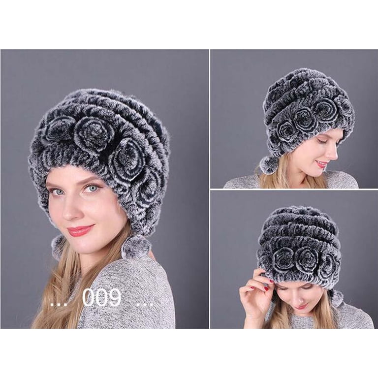Women Angola Wool Winter Hats - Felt Wool Beanie Beret 