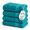 Aqua-4-Piece Washcloths, variant on Aqua 35''x70'' Large Bath Sheets Set of 2 Oversized Cotton Towels