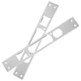 thumbnail image 4 of Miangastore 2 Pcs Plaque de Porte en Métal Robuste en Acier Inoxydable Plaque de Frappe Plaque de Frappe pour Renforcement de Porte Pêne Dormant Plaque de Frappe, 4 of 8