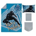 thumbnail image 3 of Marvel Black Panther Warrior King 4 Piece Toddler Bed Set, 3 of 9