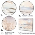thumbnail image 3 of Designart "Tranquil Lake Winter Minimalism" Snow Canvas Art Print, 3 of 7