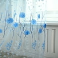 thumbnail image 4 of 1/2Pcs Window Lace Floral Curtain Panel Drape Voile Tulle Sheer Balcony Valance Divider Room Door Decor, 4 of 7