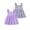 Purple, variant on 3T Baby Girls Dress 4T Girls 2 Pack Sleeveless Dress Solid Color Toddler Girls Floral Dress Orange