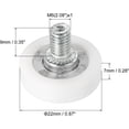 thumbnail image 2 of Bgsha 8 Pack Plastic Drawer Pulley Replacement Wheels Bearing Small Pulley with Nuts, 2 of 5