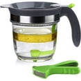 thumbnail image 2 of NestE Fat Separator for cooking, 4 Cups Plastic Fat Strainers with Bottom Release, Gravy Grease Separator, Soup Oil Separator Measuring Cup, 2 of 13