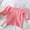 Pink, variant on Women's Slash Neck Solid Short Sleeve Knitted Ruffles Crop Top