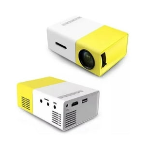 Mini Proyector Micro El Hogar Cine Casa Sala Conferencias Color Yellow  White