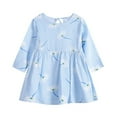 thumbnail image 2 of Robe Douce pour Nouveau-Né Robe en Coton Décontractée Automne pour 6M-5Y, 2 of 6