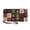 Burgundy Christmas Patchwork Print, variant on Navy Snowman Trio Print Wrist Strap Clutch PU Leather Zippe Purse for Mobile Phone, Large Capacity Card Cash Organizer for Holiday, Daily, Travel Use