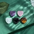 thumbnail image 5 of PPgejGEK Natural Crystal Agate Heart Shaped Stones 20mm 0.79in 30PCS Random Colors Bare No Holes for DIY Decoration Jewelry Making Meditation Pocket Stones Gift Idea, 5 of 9