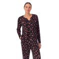 thumbnail image 5 of Aria Brushed Jersey Knit Long Sleeve Split Neck Pajama Set with Pockets, Sizes XS-5X, 5 of 8