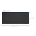 thumbnail image 2 of Uxcell 23.62"x11.81" Desk Mat Protector, PU Leather Dual Side Waterproof Mouse Pad Writing Mat for Office Home, Black, Red, 2 of 5