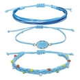 thumbnail image 1 of Pulsera trenzada ajustable, regalo accesorio de joyería de amistad colorida de playa de verano Adepaton BST3002192-1, 1 of 5