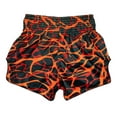 thumbnail image 2 of Fairtex BS1926 Magma Red Slim Cut Muay Thai Boxing Shorts, 2 of 5