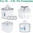 thumbnail image 3 of Cat Water Fountain Filter, Triple Action Fountain Filter for Cat Fountain Replacement with High Intensity Cotton, Charcoal for 2-2.5L Water Fountain (, 3 of 5