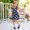 Navy A1, variant on YHAJDS Girls Summer Dress Floral Print Short Sleeve Round Neck Smocked Waist Dance Dress Size 3-8 Year