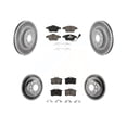 thumbnail image 1 of Transit Auto Front Rear Coated Disc Brake Rotors and Ceramic Pads Kit for Car 2014 Volkswagen Beetle R-Line GSR with 272mm Diameter Rotor KGC-101306, 1 of 2