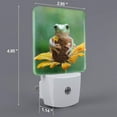 thumbnail image 2 of Cauagu Tree Frog Sitting On Sunflowes Print LED Nightlight,0.5W Night Lights Plug into Wall 1 Pack with Dusk-to-Dawn Light Sensor Soft Glow Lamp for Bathroom Adult Hallway-UK, 2 of 7