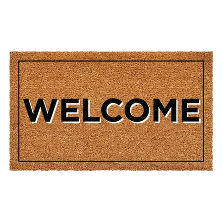 Calloway Mills 112121729 Welcome with Border Doormat 17" x 29"