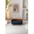 thumbnail image 6 of Scandinavian style Elevated Dog Bed Pet Sofa With Solid Wood legs and Bent Wood Back, cashmesh Cushion, Walnut wood,dark blue cashmesh., 6 of 9