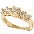 thumbnail image 3 of Pompeii 2ct Lab Created Diamond 5-Stone Engagement Anniversary Ring 14K Yellow Gold (F,VS), 3 of 3