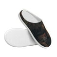 thumbnail image 3 of Daiia Sunset Meditating Doberman Print Women’s Fuzzy Slippers Memory Foam Lightweight House Shoes Cozy Loafer Flannel House Shoes-37/38, 3 of 7