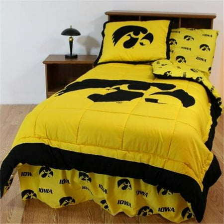 College Covers IOWBBQU Iowa Bed in a Bag Queen- With Team Colored Sheets