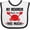 White and Black, variant on Inktastic Mommom Loves Me Grandson Boys or Girls Baby Bib